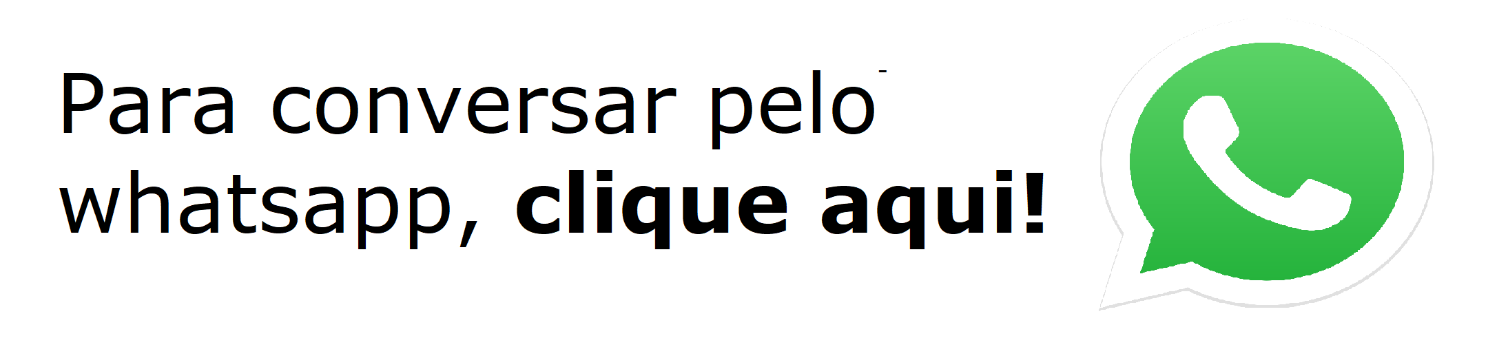 Fale conosco pelo Whatsapp